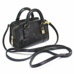 Loewe Micro Mini Amazona 2 Way Bag (Black)